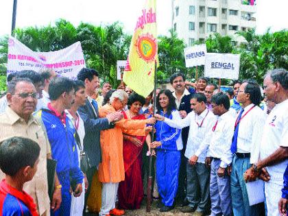 Start of National Yoga Tournament | राष्टÑीय योगा स्पर्धेला प्रारंभ