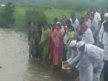  Kalejhar dam waterlogging | केळझर धरणाचे जलपुजन