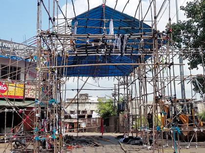 Preparations for Navratri festival Jomat | नवरात्रोत्सवाची तयारी जोमात Preparations for Navratri festival Jomat | नवरात्रोत्सवाची तयारी जोमात