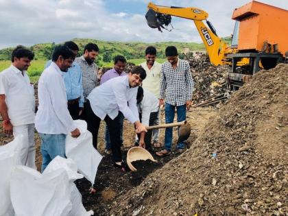  Start of fertilizer construction at Aurangabad's waste from Pishore | औरंगाबादच्या कचऱ्यापासून पिशोर येथे खतनिर्मितीस प्रारंभ