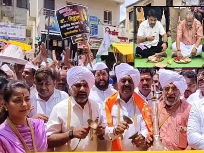 Farmers from 12 districts affected by the Shaktipeeth highway including Kolhapur, offer prayers to Vitthal | Shaktipeeth Highway: अंत नका पाहू आता देवा.. जमिनीसाठी विठ्ठलाकडे धावा; शेतकऱ्यांची आर्त हाक Farmers from 12 districts affected by the Shaktipeeth highway including Kolhapur, offer prayers to Vitthal | Shaktipeeth Highway: अंत नका पाहू आता देवा.. जमिनीसाठी विठ्ठलाकडे धावा; शेतकऱ्यांची आर्त हाक
