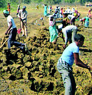 Wandering for labor work in rural areas | ग्रामीण भागात मजुरांची कामासाठी भटकंती