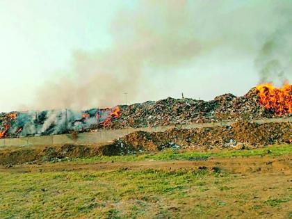 तुमसरमध्ये डम्पिंग यार्डला आग
