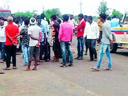 The truck crushed the children, the angry people of the road | ट्रकने बालिकेला चिरडले, संतप्त नागरिकांचा रास्तारोको