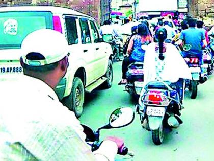 When will traffic stop in Chandrapur? | चंद्रपुरातील वाहतूक कोंडी केव्हा सुटणार?