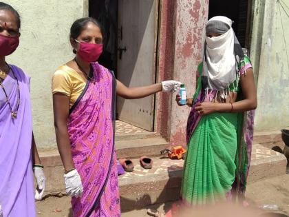  Distribution of Sanitizer from Sarole Khurd Sarampach | सारोळे खुर्द सरंपचाकडून सॅनिटायझरचे वाटप