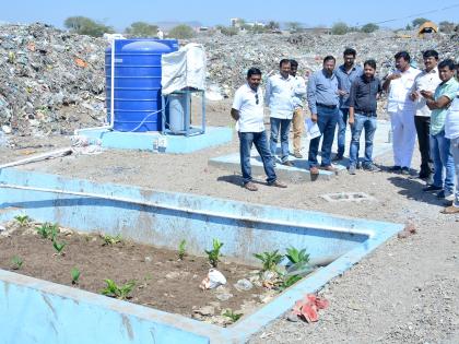  Fertilizer production started from waste in Patna | सटाण्यात कचº्यापासून खत निर्मिती सुरु