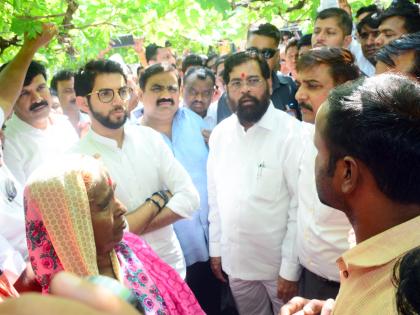  Aditya Thackeray reviews the damaged area | नुकसानग्रस्त भागाची आदित्य ठाकरे यांच्याकडून पाहणी