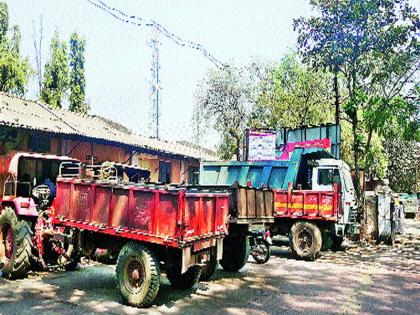 Vehicular transport vehicles seized from January 15th to strike action | वाळू वाहतूक करणारी वाहने जप्त १५ जानेवारीपासून धडक कारवाईची मोहीम हाती