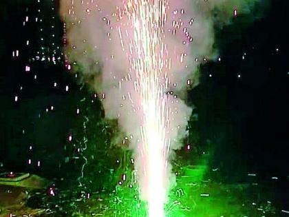 'Firecrackers' to Amravati residents' rules, polluting fireworks in the sky! | अमरावतीकरांचे नियमांना ‘फटाके’, आकाशात प्रदुषणकारी आतषबाजी !