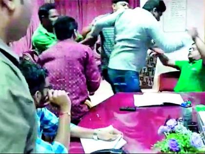 Harassment of the 'Mind Logic' manager at University | विद्यापीठात ‘मार्इंड लॉजिक’ प्रबंधकाच्या कानशिलात हाणली