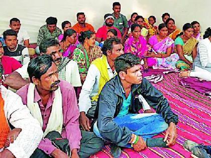 The workers of Surajadad Hill started the fast | सुरजागड पहाडीवरील कामगारांचे उपोषण सुरू