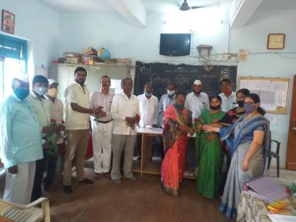 Teacher's Day in the absence of students at Janori Vidyalaya | जानोरी विद्यालयात विद्यार्थ्यांच्या अनुपस्थितीत शिक्षक दिन