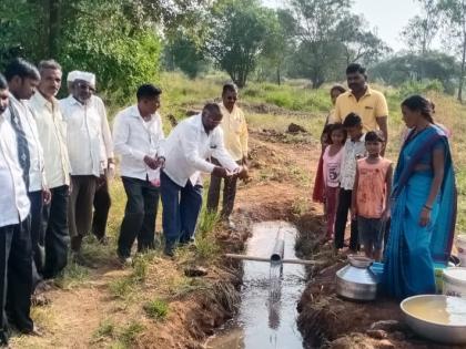 Launch of water supply scheme at Ghoti | घोटी येथील पाणीपुरवठा योजनेचा शुभारंभ