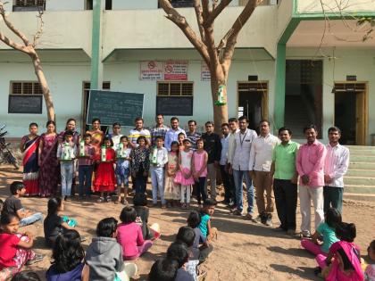  Jain School 'Muthabhar Daran Bahat Bala Water' initiative | जैन शाळेत ‘मुठभर दाणी घोटभर पाणी’ उपक्रम