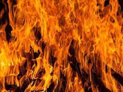 Cylinder took stomach, house dust, two injured | सिलिंडरने घेतला पेट, घर खाक, दोनजण जखमी Cylinder took stomach, house dust, two injured | सिलिंडरने घेतला पेट, घर खाक, दोनजण जखमी