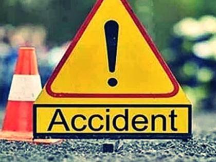 Father killed on the spot, six injured | बाप-लेक जागीच ठार, सहाजण जखमी Father killed on the spot, six injured | बाप-लेक जागीच ठार, सहाजण जखमी