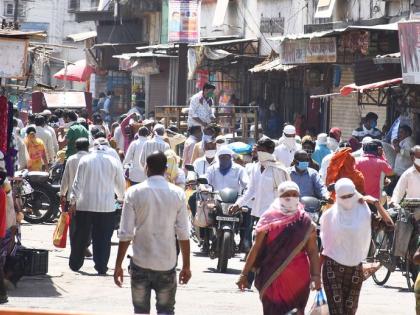 The market is full after 40 days | ४० दिवसांनंतर भरली बाजारपेठ The market is full after 40 days | ४० दिवसांनंतर भरली बाजारपेठ