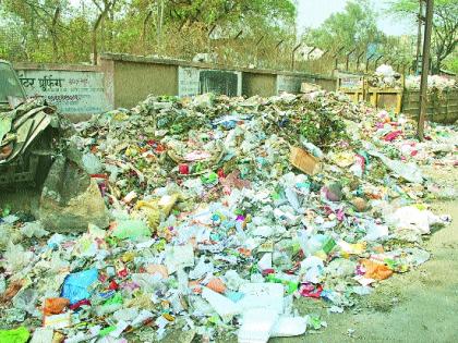 Naregaon refuse to throw garbage | नारेगावमध्ये कचरा टाकण्यास मनाईच