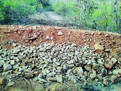 The road to the pilgrimage is blocked | तीर्थस्थळाकडे जाणारा रस्ता अडविला