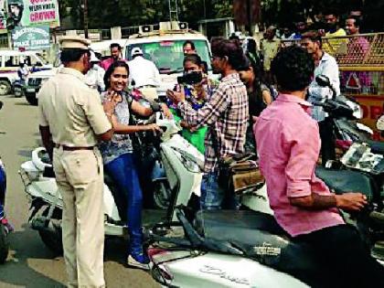 Helmets again in Chandrapur | चंद्रपुरात पुन्हा हेल्मेटसक्ती