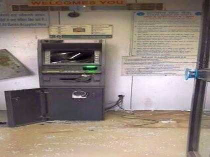 State Bank of India blasted ATM in Kushman | कुसुंब्यात स्टेट बँकेचे एटीएम फोडले