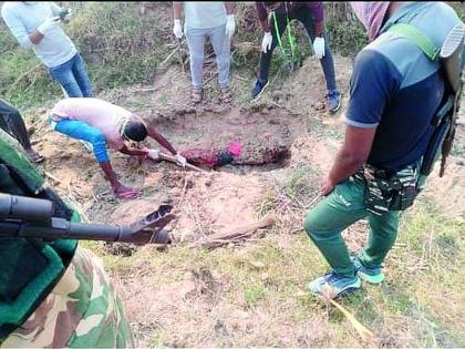 The minor girl was killed and her body was buried in the ground | अल्पवयीन मुलीची हत्या करून मृतदेह जमिनीत पुरला The minor girl was killed and her body was buried in the ground | अल्पवयीन मुलीची हत्या करून मृतदेह जमिनीत पुरला