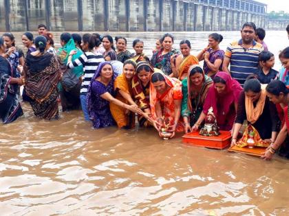 Goodbye to Kanubai at Shravansari | श्रावणसरी ङोलत कानुबाईला निरोप