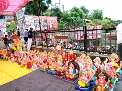 This year, only 1, 6, 6, 000 statues are sacrificed in a significant reduction: Environmental claims raise the claim of collection | यंदा फक्त १ लाख ६९ हजार मूर्तींचे दान लक्षणिय घट: पर्यावरण जागृतीमुळे संकलन घटल्याचा मनपाचा दावा