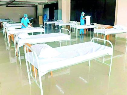 As the second wave approached Nichanki, the number of patients at the Covid Care Center plummeted | दुसऱ्या लाटेने निचांकी गाठताच कोविड केअर सेंटरमधील रुग्णसंख्या रोडावली