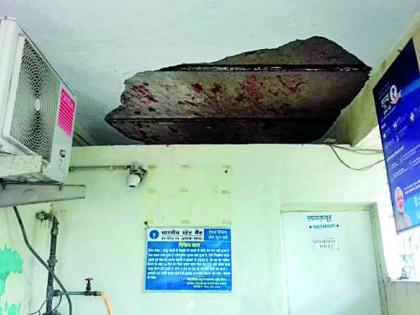 Six buildings in Mangal Chawl are in dilapidated condition | मंगरूळ चव्हाळातील सहा इमारती जीर्ण अवस्थेत