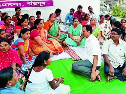 The incessant fasting of contract workers | कंत्राटी कामगारांचे आता बेमुदत उपोषण