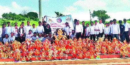 The citizens of the city are facing the eco-friendly Ganesh immersion | पर्यावरणपूरक गणेश विसर्जनाकडे शहरातील नागरिकांचा कल