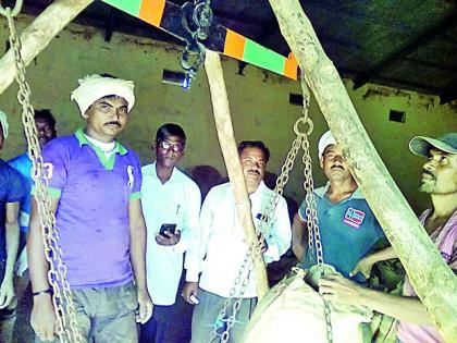  Counting by old bands at Paddy Purchase Center | धान खरेदी केंद्रावर जुन्याच काट्यांनी मोजणी