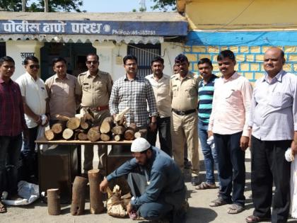 Sandalwood seized of one lakh rupees 45 thousand | एक लाख ४५ हजार रुपयांचे चंदन जप्त