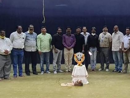 Nataraja Pujan at Natyagriha at Nandurbar on the occasion of Theater Day | रंगभूमी दिनानिमित्त नंदुरबार येथे नाट्यगृहात नटराज पूजन Nataraja Pujan at Natyagriha at Nandurbar on the occasion of Theater Day | रंगभूमी दिनानिमित्त नंदुरबार येथे नाट्यगृहात नटराज पूजन