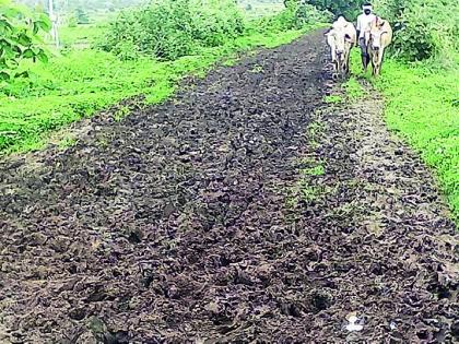 Rampur-y road lost in mud | रामपूर-वाई रस्ता चिखलात हरविला