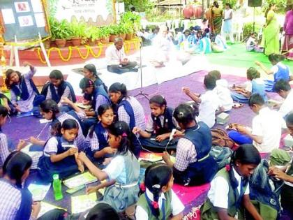 560 students enrolled in the well-known role | सूतयज्ञात ५६० विद्यार्थ्यांनी नोंदविला सहभाग