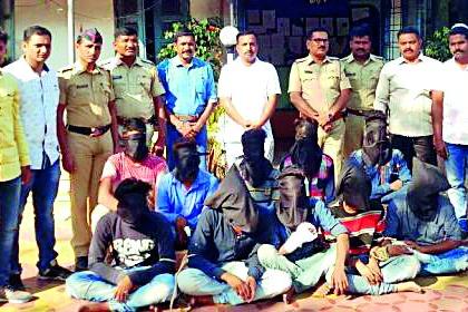 Ten accused arrested from Gujarat | दहा आरोपींना गुजरातमधून अटक