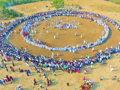 On the lines of Pandharpur, Mauli rangan in Bahiram of Amravati district | पंढरपूरच्या धर्तीवर अमरावती जिल्ह्यातील बहिरममध्ये रंगले माऊलीचे रिंगण