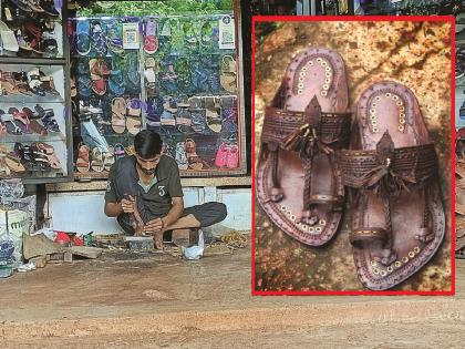 Kolhapuri Chappal reached Adivare village directly to London | रत्नागिरी: आडिवरे गावातून 'कोल्हापुरी चप्पल' पोहोचली थेट 'लंडन'ला