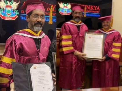 marathi director nagraj manjule receives honorary doctorate from dy patil university | आता डॉक्टर नागराज मंजुळे! डी. वाय. पाटील विद्यापीठाकडून नागराज यांचा मोठा सन्मान