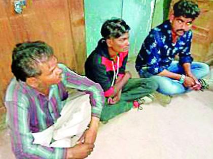 Goat burglars caught | बकरीचोरांना रंगेहाथ पकडले Goat burglars caught | बकरीचोरांना रंगेहाथ पकडले