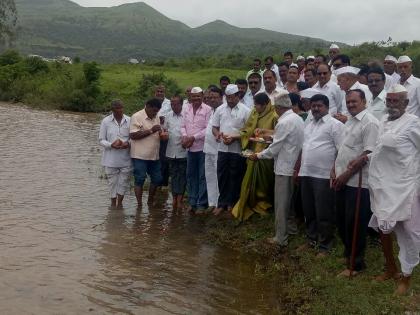 Jalpujan of Keljhar dam | केळझर धरणाचे जलपूजन