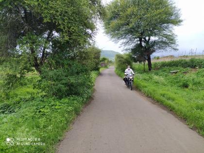 Encroachment of shrubs on Vajgaon-Wadale road | वाजगाव-वडाळे रस्त्यावर झुडपांचे अ्रतिक्रमण