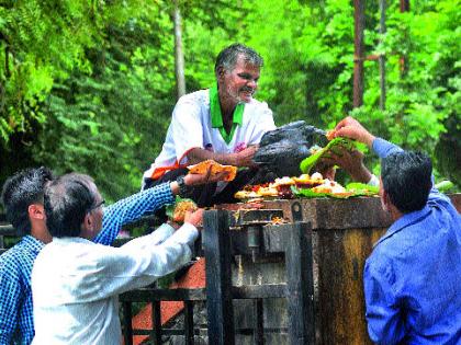 ... and get relief | ...आणि लाभला काकस्पर्श