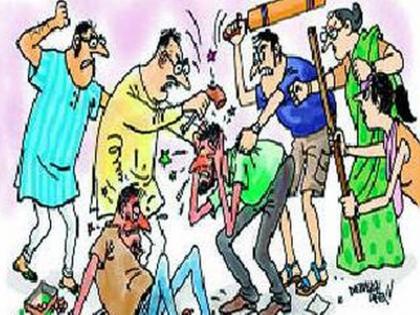 झाड तोडण्याच्या वादातून दोन गटात मारहाण