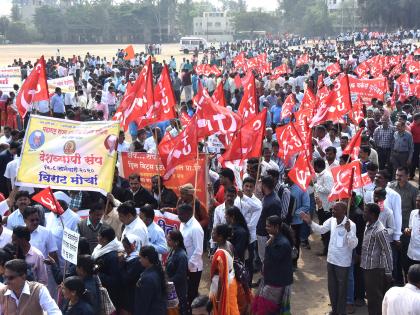 nsk,Workers,march,in,nashik,against,the,central,government | केंद्र सरकारविरोधात नाशिकमध्ये कामगारांचा मोर्चा