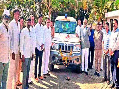 Ambulance facility by the Mussalgaon Gram Panchayat | मुसळगाव ग्रामपंचायतीकडून रुग्णवाहिकेची सुविधा