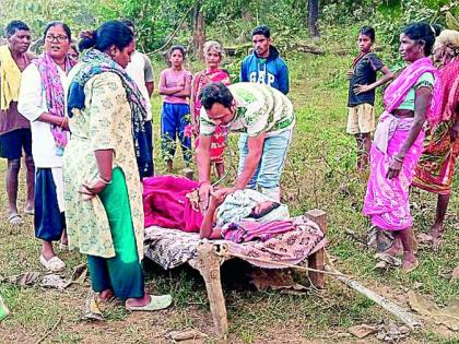 Saved the life of a pregnant woman by bringing her to the bed | खाटेवर आणून गरोदर महिलेचा वाचविला जीव